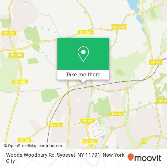 Woods Woodbury Rd, Syosset, NY 11791 map