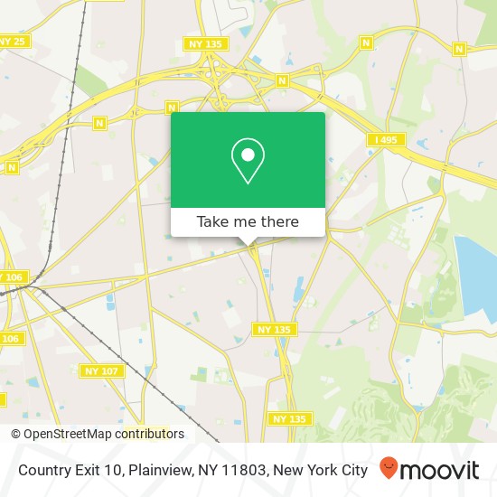 Mapa de Country Exit 10, Plainview, NY 11803