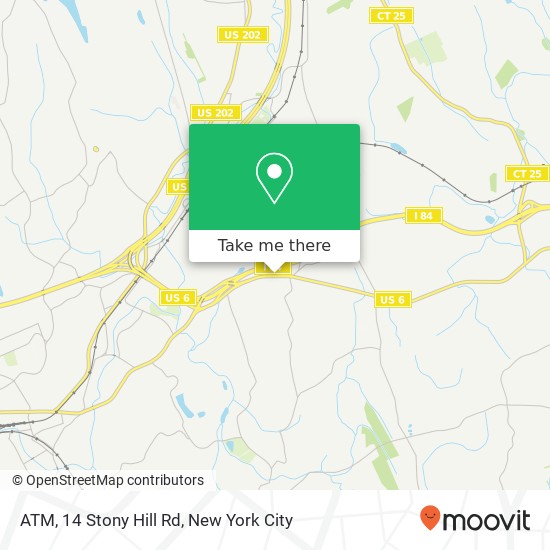 ATM, 14 Stony Hill Rd map