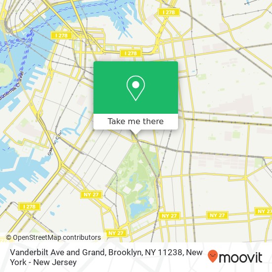 Vanderbilt Ave and Grand, Brooklyn, NY 11238 map