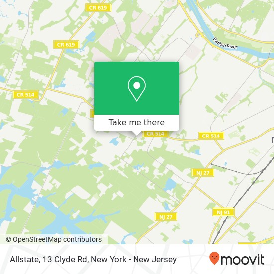 Mapa de Allstate, 13 Clyde Rd