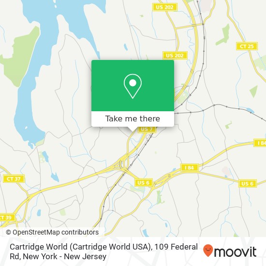 Mapa de Cartridge World (Cartridge World USA), 109 Federal Rd