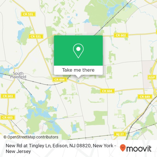 New Rd at Tingley Ln, Edison, NJ 08820 map