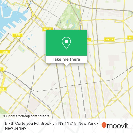 E 7th Cortelyou Rd, Brooklyn, NY 11218 map