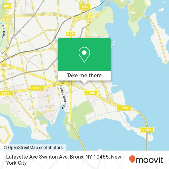 Mapa de Lafayette Ave Swinton Ave, Bronx, NY 10465