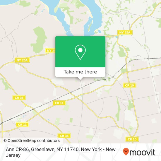 Mapa de Ann CR-86, Greenlawn, NY 11740
