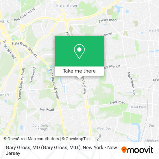 Gary Gross, MD (Gary Gross, M.D.) map