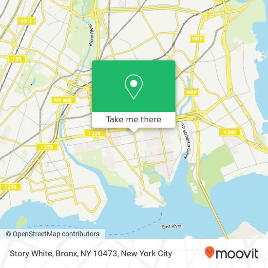 Mapa de Story White, Bronx, NY 10473