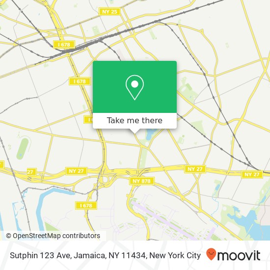 Mapa de Sutphin 123 Ave, Jamaica, NY 11434