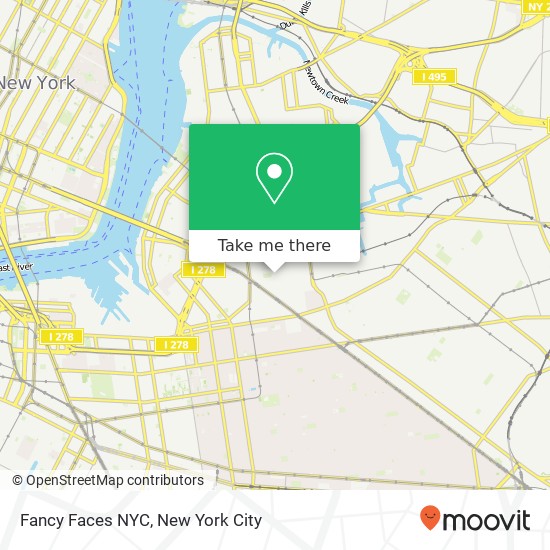 Fancy Faces NYC map