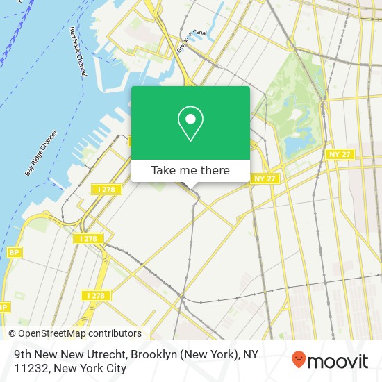 9th New New Utrecht, Brooklyn (New York), NY 11232 map