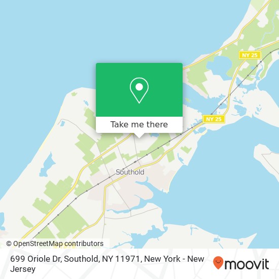 Mapa de 699 Oriole Dr, Southold, NY 11971