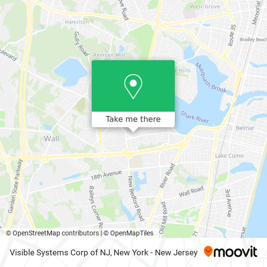 Visible Systems Corp of NJ map