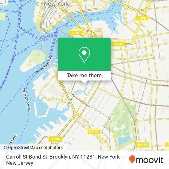 Carroll St Bond St, Brooklyn, NY 11231 map