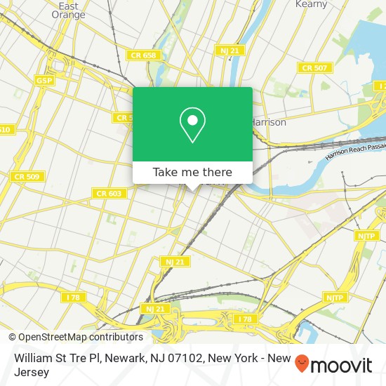 William St Tre Pl, Newark, NJ 07102 map