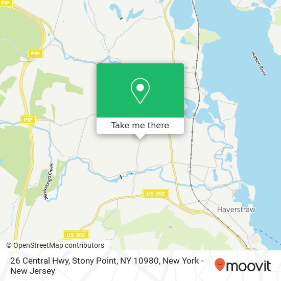 Mapa de 26 Central Hwy, Stony Point, NY 10980