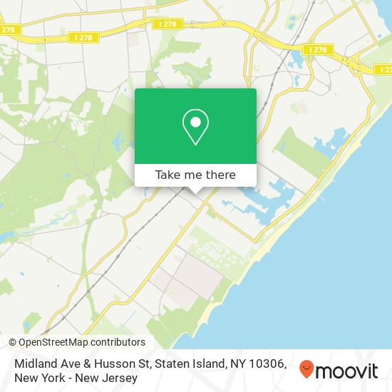 Midland Ave & Husson St, Staten Island, NY 10306 map