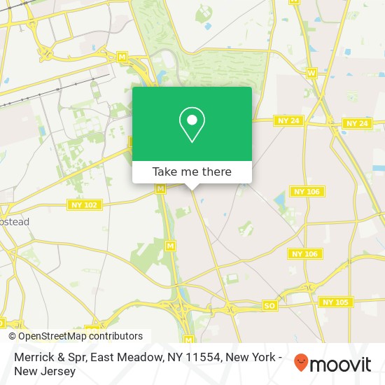 Mapa de Merrick & Spr, East Meadow, NY 11554