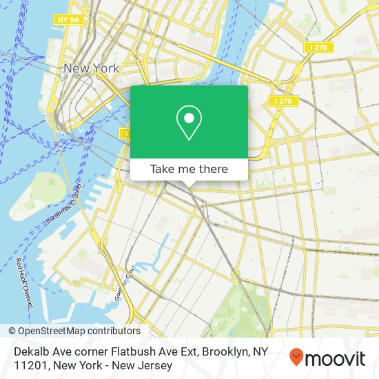 Dekalb Ave corner Flatbush Ave Ext, Brooklyn, NY 11201 map