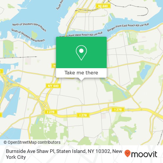 Burnside Ave Shaw Pl, Staten Island, NY 10302 map