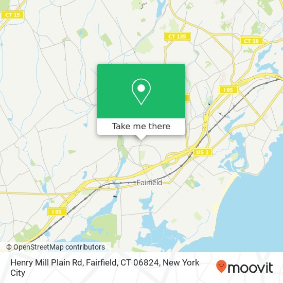 Henry Mill Plain Rd, Fairfield, CT 06824 map