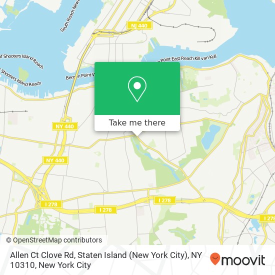 Allen Ct Clove Rd, Staten Island (New York City), NY 10310 map