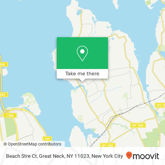 Mapa de Beach Stre Ct, Great Neck, NY 11023