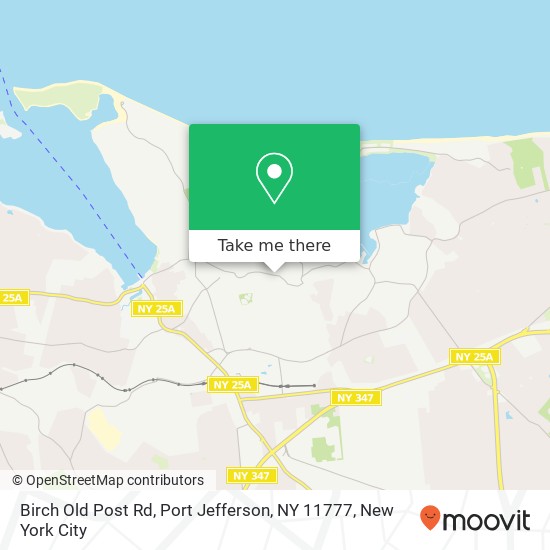 Mapa de Birch Old Post Rd, Port Jefferson, NY 11777