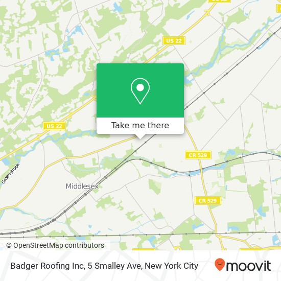 Badger Roofing Inc, 5 Smalley Ave map