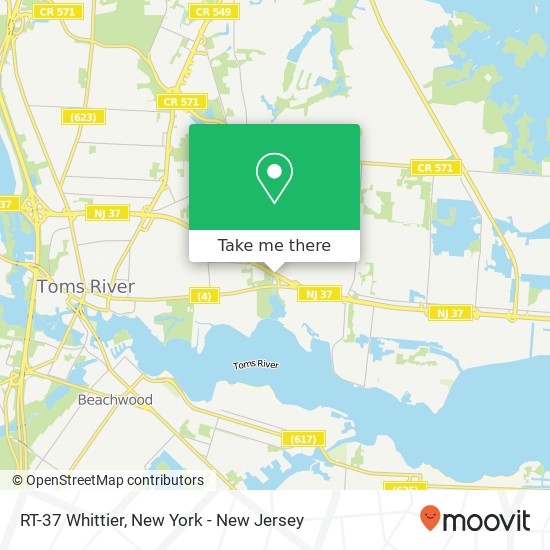 RT-37 Whittier, Toms River, NJ 08753 map