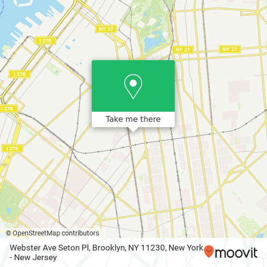 Mapa de Webster Ave Seton Pl, Brooklyn, NY 11230