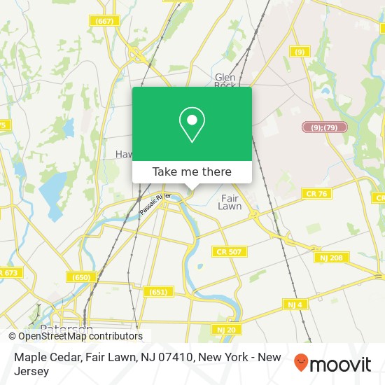 Maple Cedar, Fair Lawn, NJ 07410 map