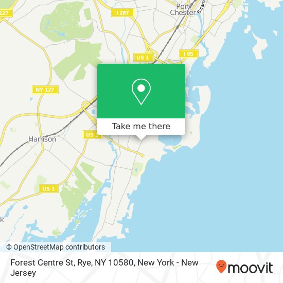 Mapa de Forest Centre St, Rye, NY 10580