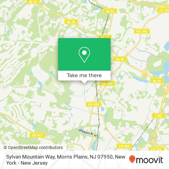 Sylvan Mountain Way, Morris Plains, NJ 07950 map