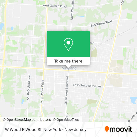 Mapa de W Wood E Wood St