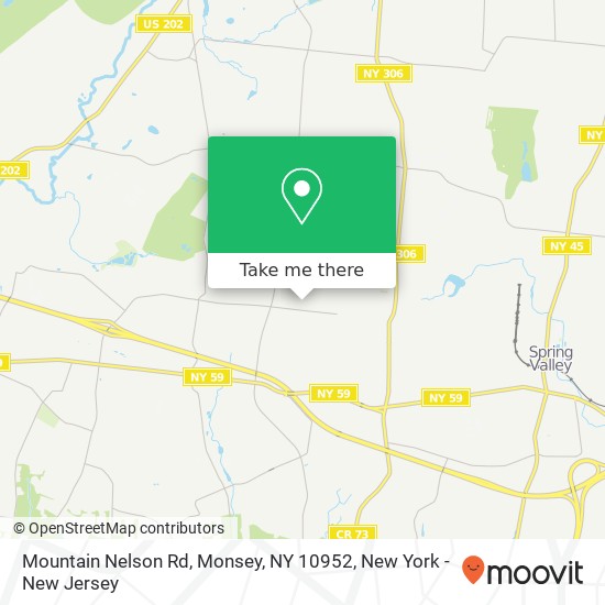 Mapa de Mountain Nelson Rd, Monsey, NY 10952