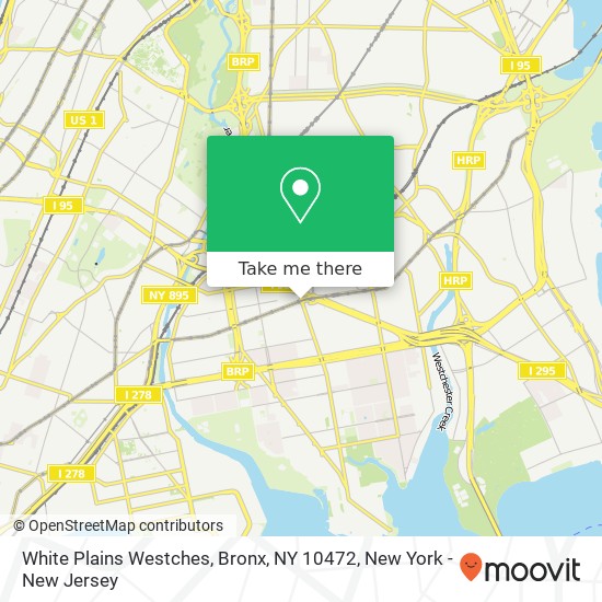 White Plains Westches, Bronx, NY 10472 map