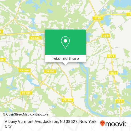 Albany Vermont Ave, Jackson, NJ 08527 map