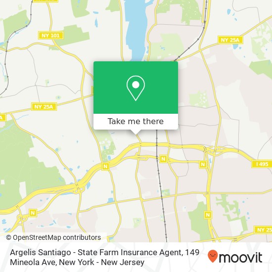 Argelis Santiago - State Farm Insurance Agent, 149 Mineola Ave map