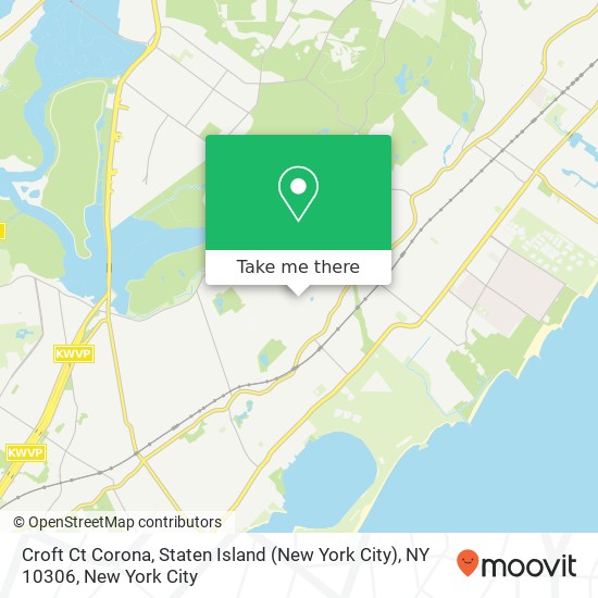 Mapa de Croft Ct Corona, Staten Island (New York City), NY 10306