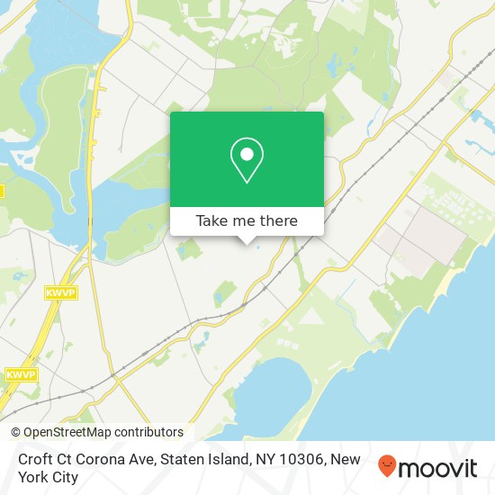 Mapa de Croft Ct Corona Ave, Staten Island, NY 10306