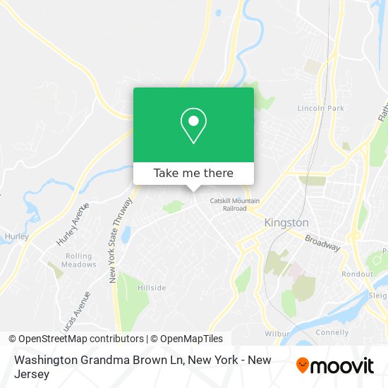 Washington Grandma Brown Ln map