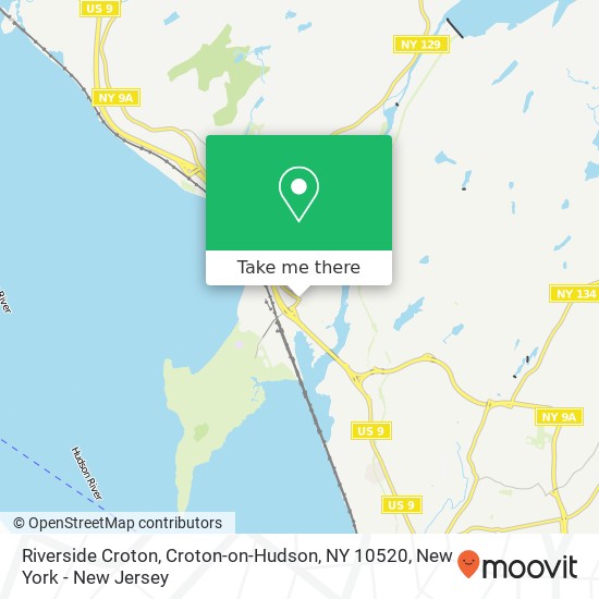 Mapa de Riverside Croton, Croton-on-Hudson, NY 10520
