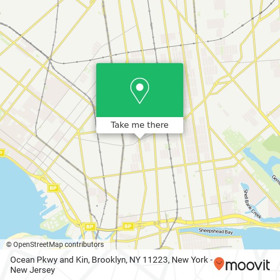 Ocean Pkwy and Kin, Brooklyn, NY 11223 map