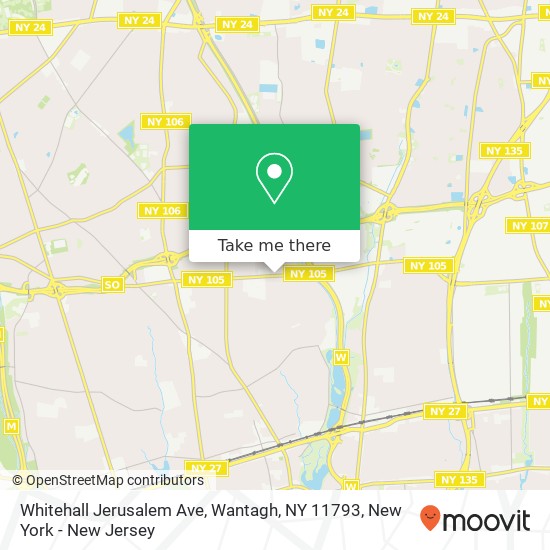 Mapa de Whitehall Jerusalem Ave, Wantagh, NY 11793