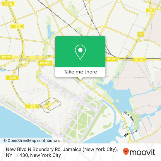 New Blvd N Boundary Rd, Jamaica (New York City), NY 11430 map