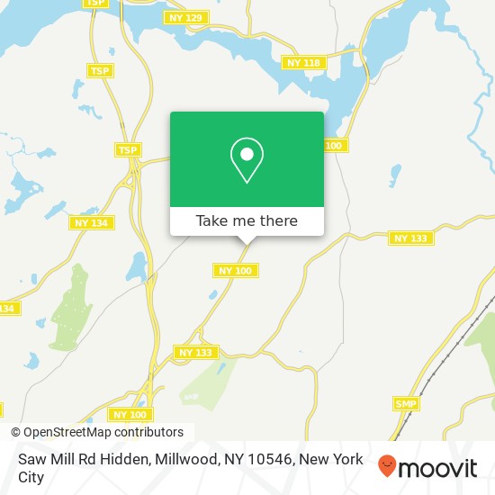 Mapa de Saw Mill Rd Hidden, Millwood, NY 10546
