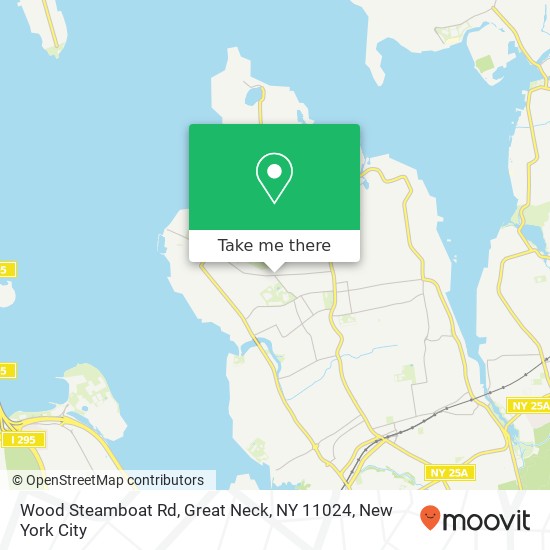 Mapa de Wood Steamboat Rd, Great Neck, NY 11024