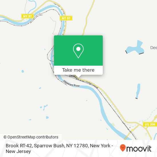 Mapa de Brook RT-42, Sparrow Bush, NY 12780