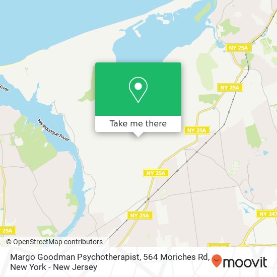Margo Goodman Psychotherapist, 564 Moriches Rd map